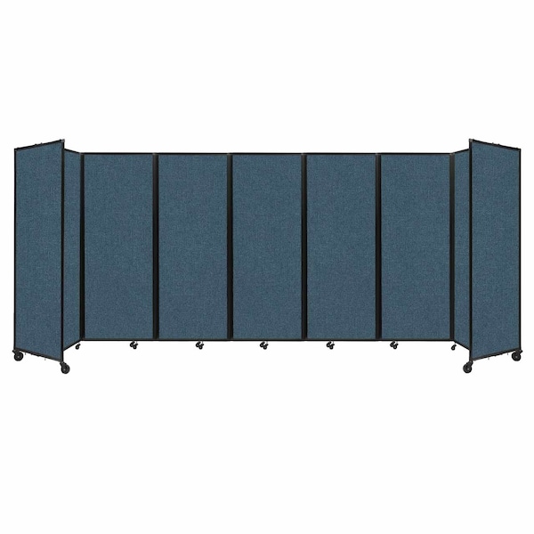 Room Divider 360 Folding Portable Partition 19'6" x 7'6" Caribbean Fabric